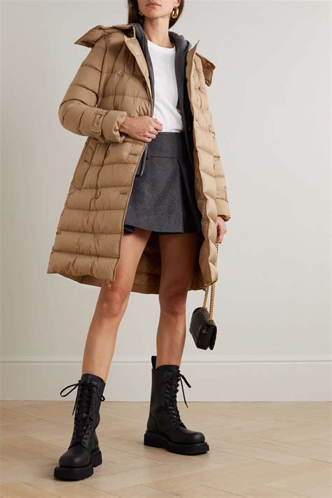 burberry multi quilted fur collar coat|net a porter Burberry jacket.